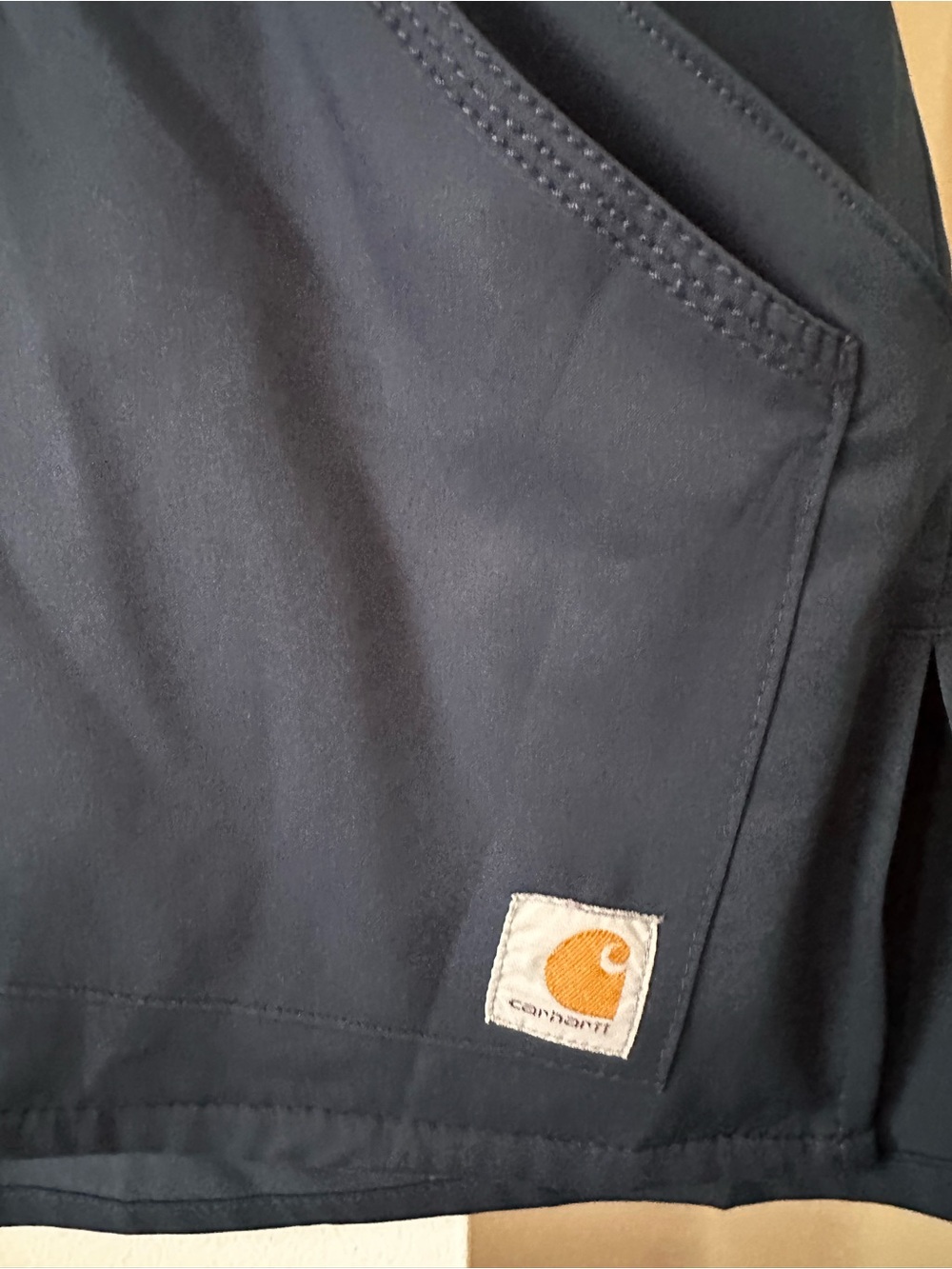 Carhartt Womens Modern Fit  Navy V-Neck Scrub Top 2x - Picture 2 of 4